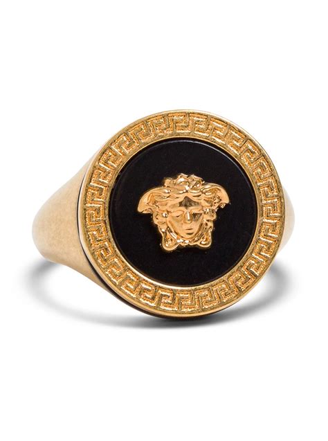 anello versace verde|Versace Anello '3J030' .